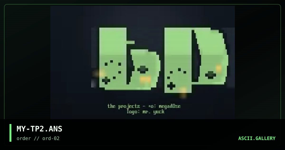 MY-TP2.ANS, by mr yuck, 1996