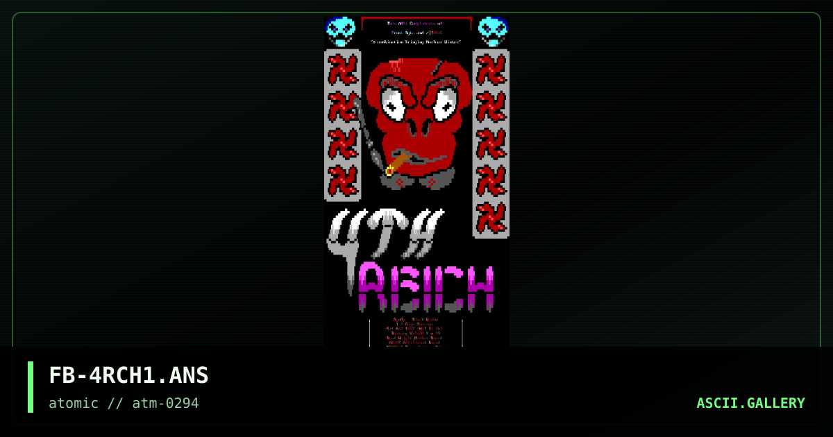 FB-4RCH1.ANS, by frost byte, 1994