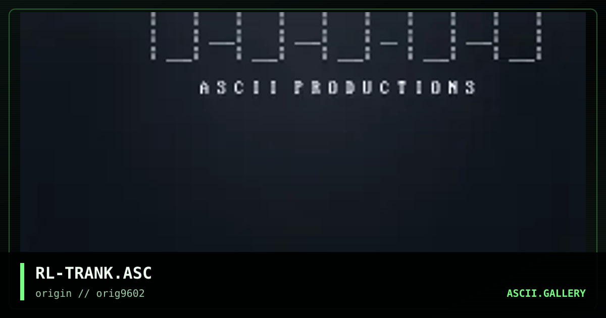 RL-TRANK.ASC, by red leader, 1996