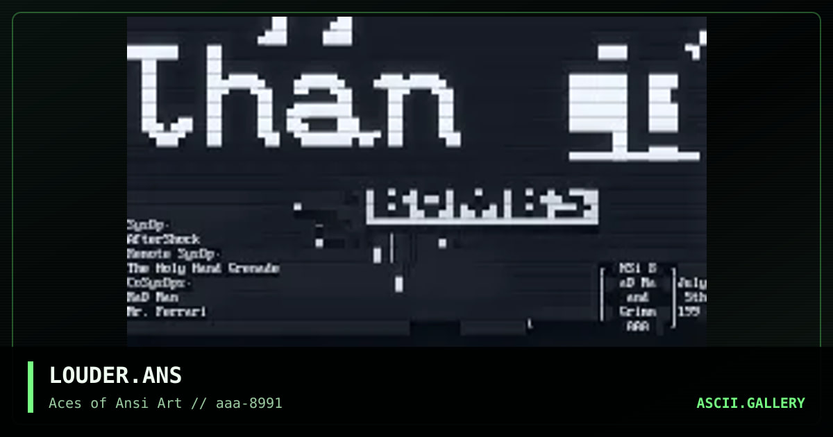 LOUDER.ANS, by rad man, grimm, 1991
