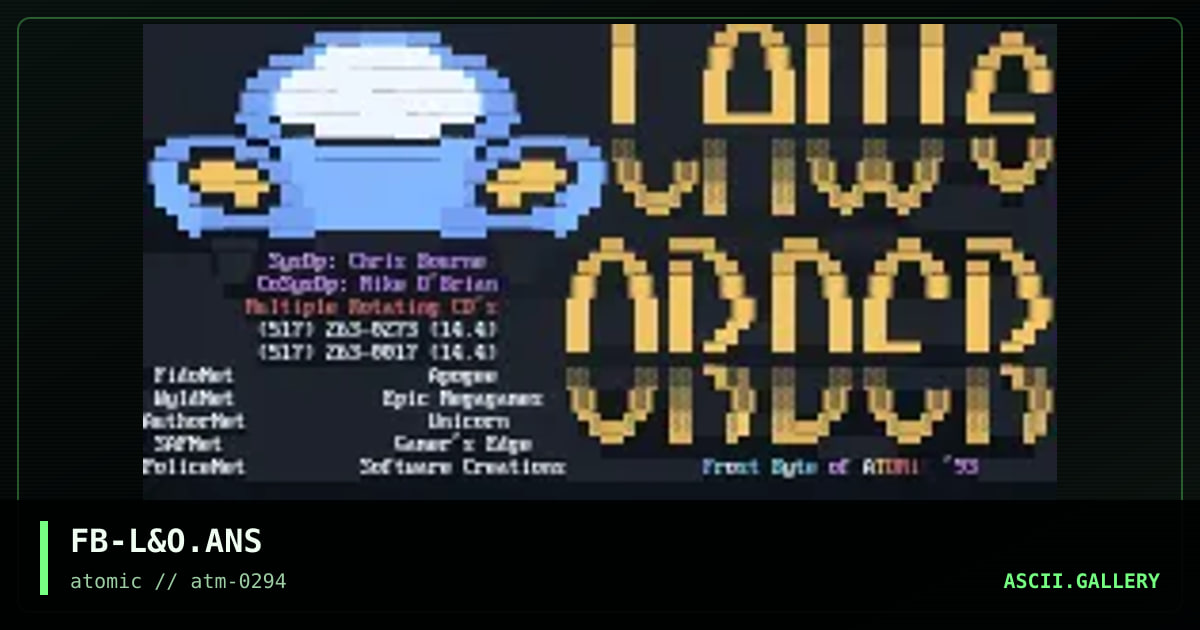 FB-L&O.ANS, by frost byte, 1994
