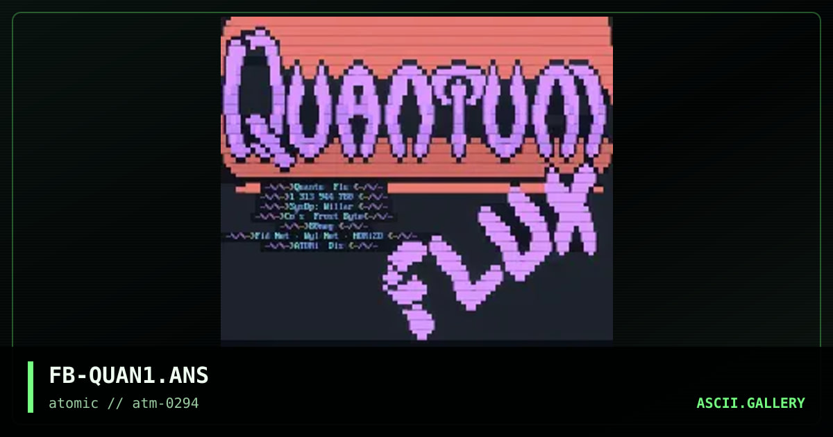 FB-QUAN1.ANS, by frost byte, 1994