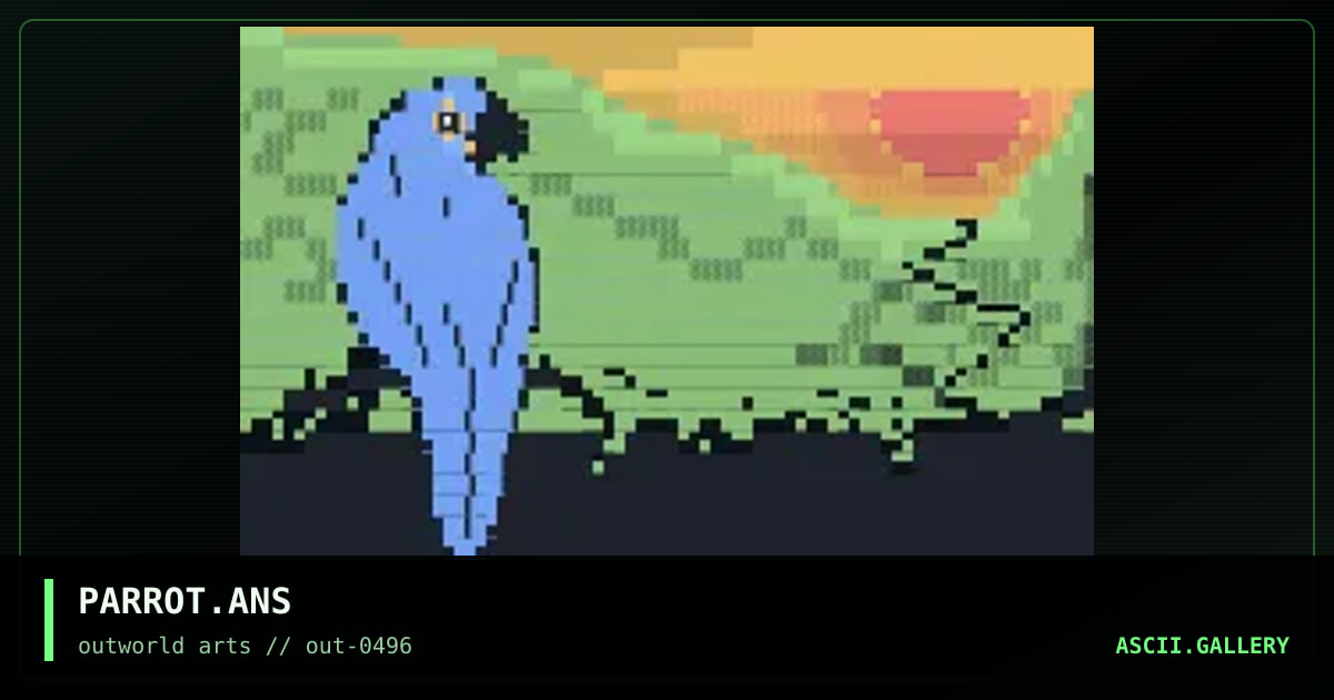 PARROT.ANS, by sandy chidester, 1996