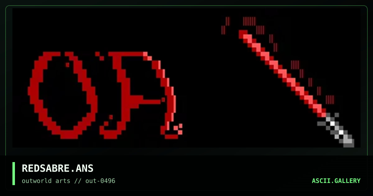 REDSABRE.ANS, by sandy chidester, 1996