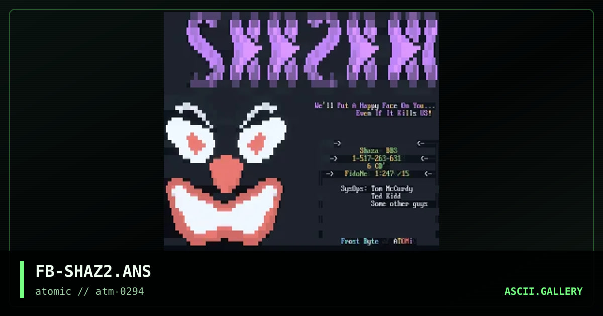 FB-SHAZ2.ANS, by frost byte, 1994