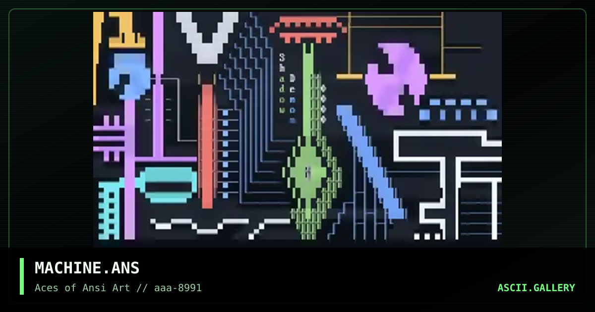 MACHINE.ANS, by shadow demon, 1991