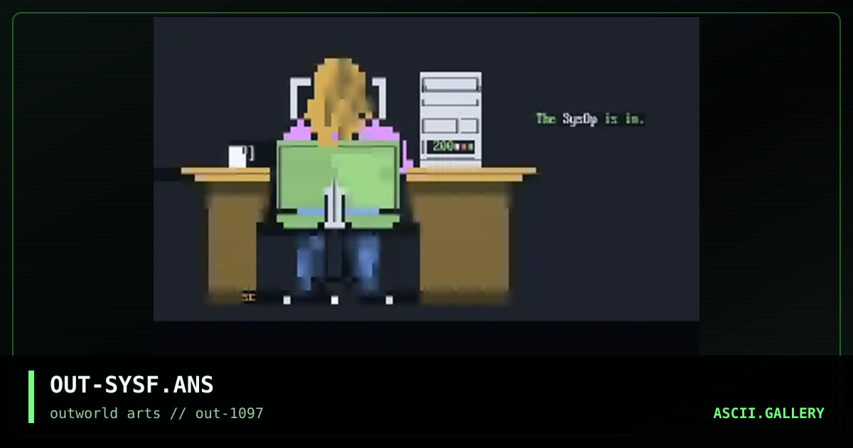 Female Sysop, by sandy chidester, 1997