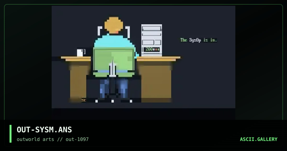 Male Sysop, by sandy chidester, 1997