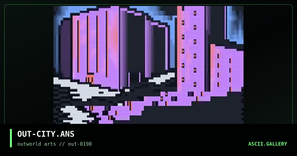 OUT-CITY.ANS, by sandy chidester, 1998