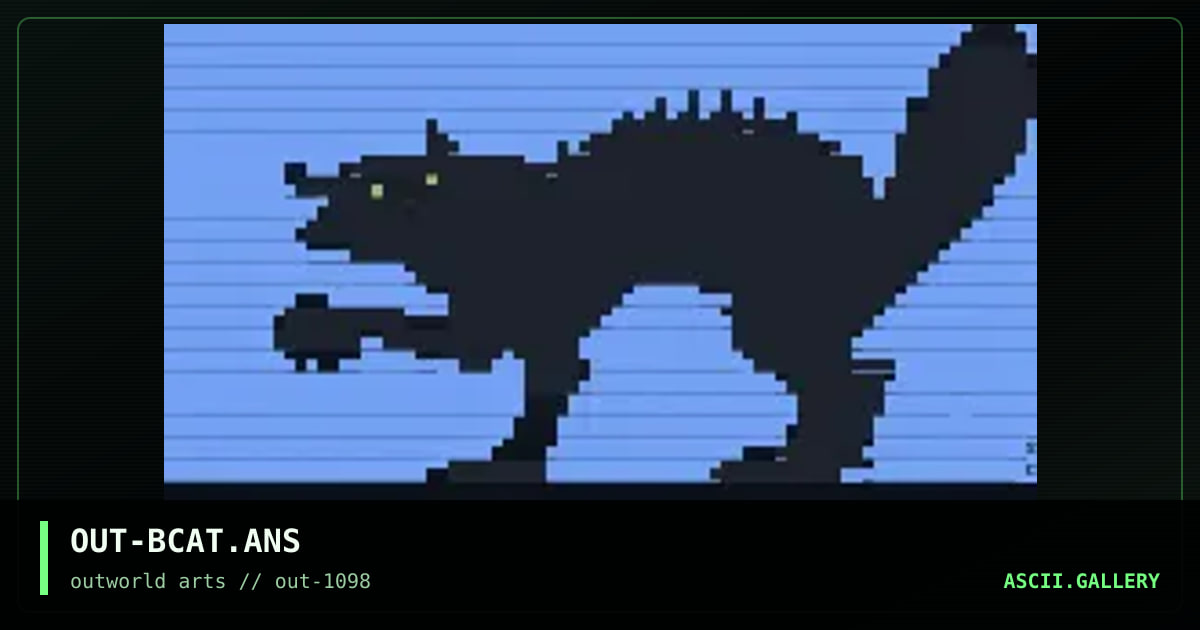 OUT-BCAT.ANS, by sandy chidester, 1998