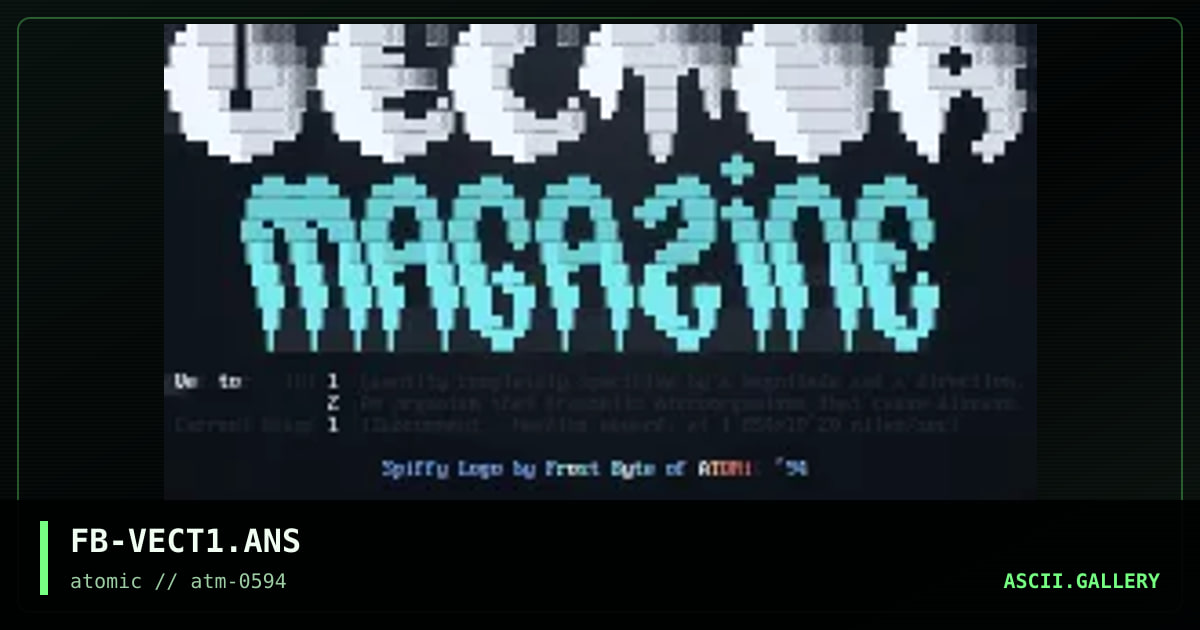 FB-VECT1.ANS, by frost byte, 1994