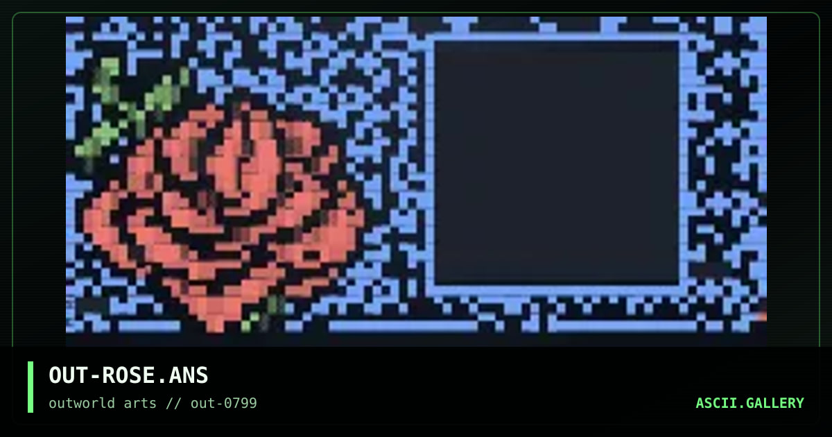 OUT-ROSE.ANS, by sandy chidester, 1999