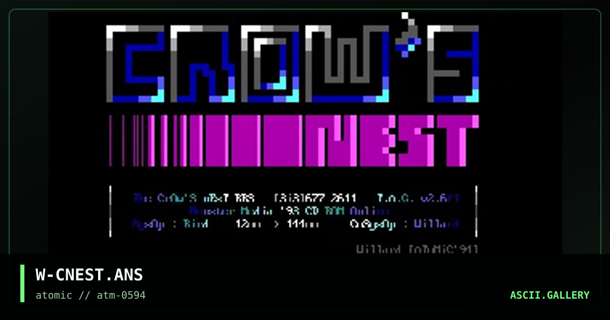 W-CNEST.ANS, by willard, 1994
