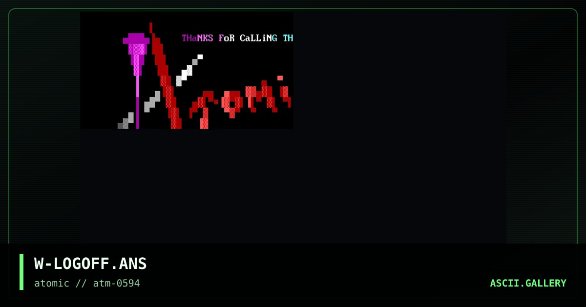 W-LOGOFF.ANS, by willard, 1994