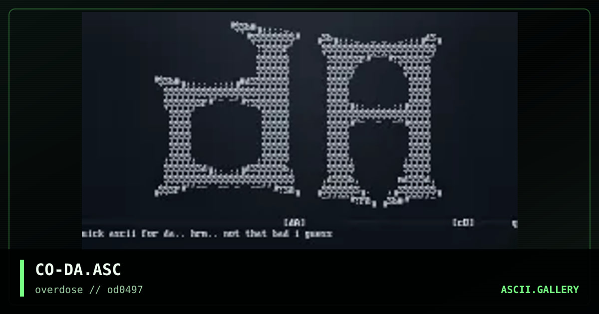 CO-DA.ASC, by concisis, 1997