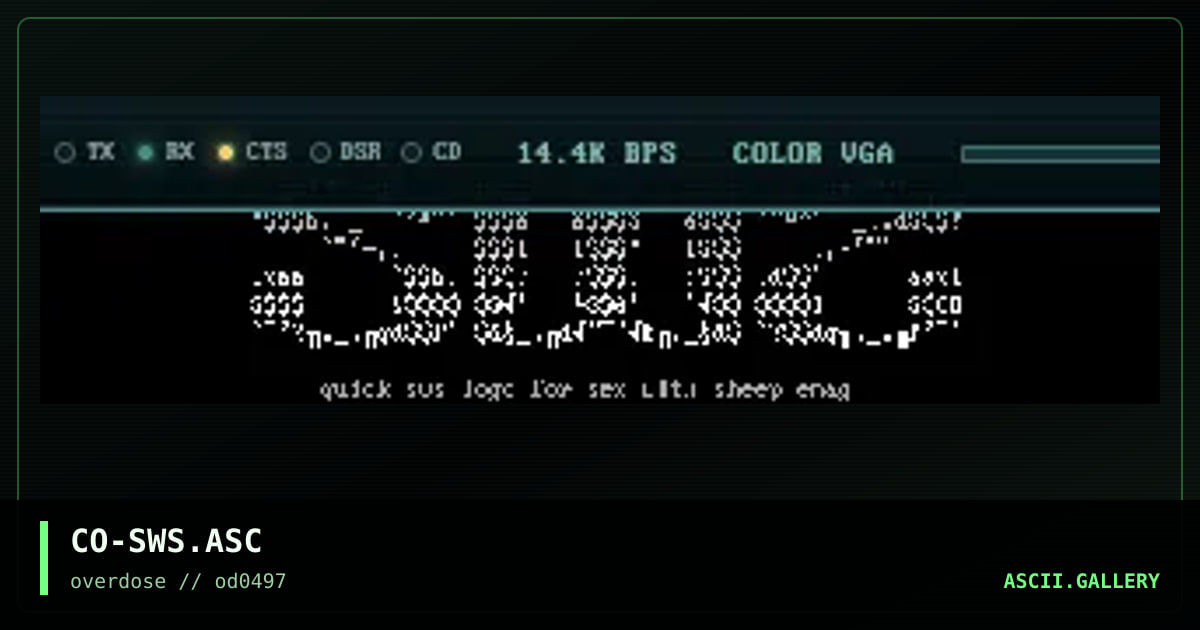 CO-SWS.ASC, by concisis, 1997