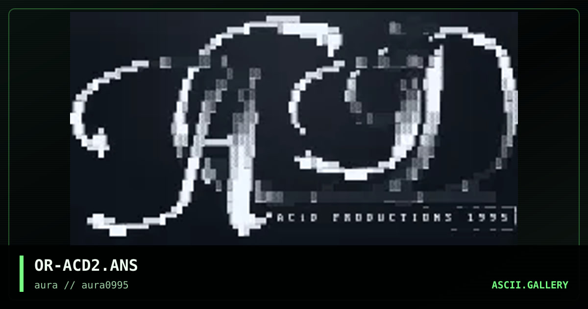 OR-ACD2.ANS, by orpheus, 1995