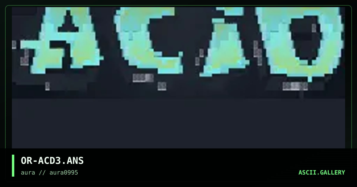 OR-ACD3.ANS, by orpheus, 1995