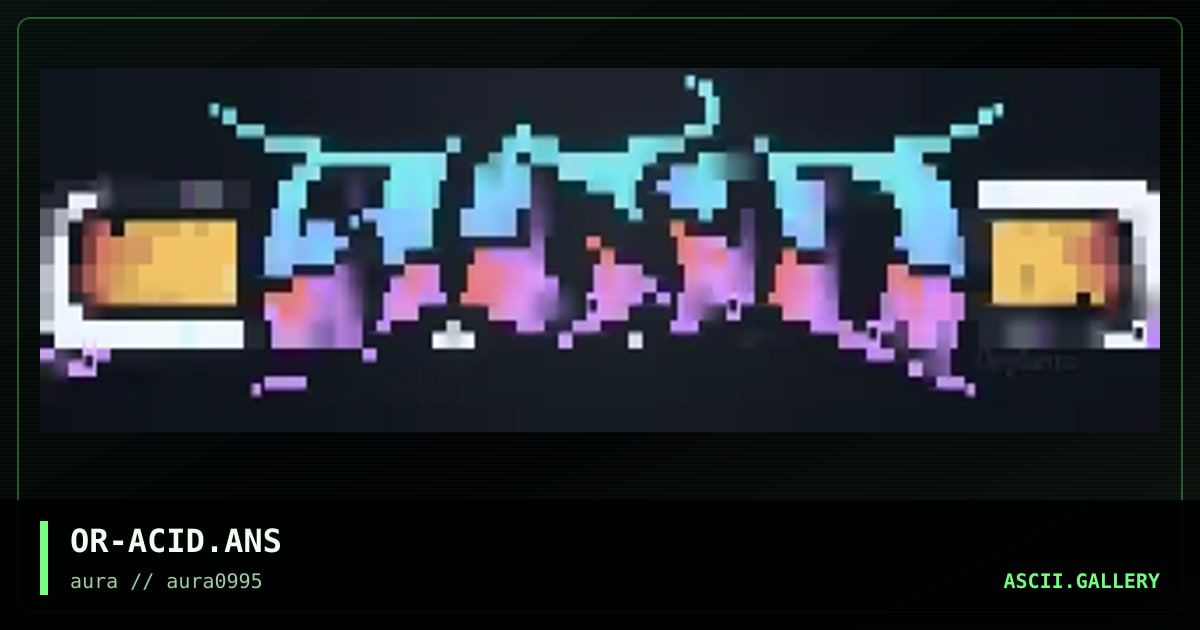OR-ACID.ANS, by orpheus, 1995