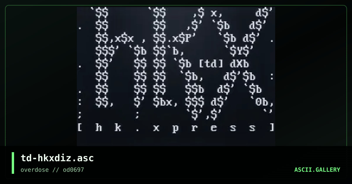 td-hkxdiz.asc, by toiletduk, 1997