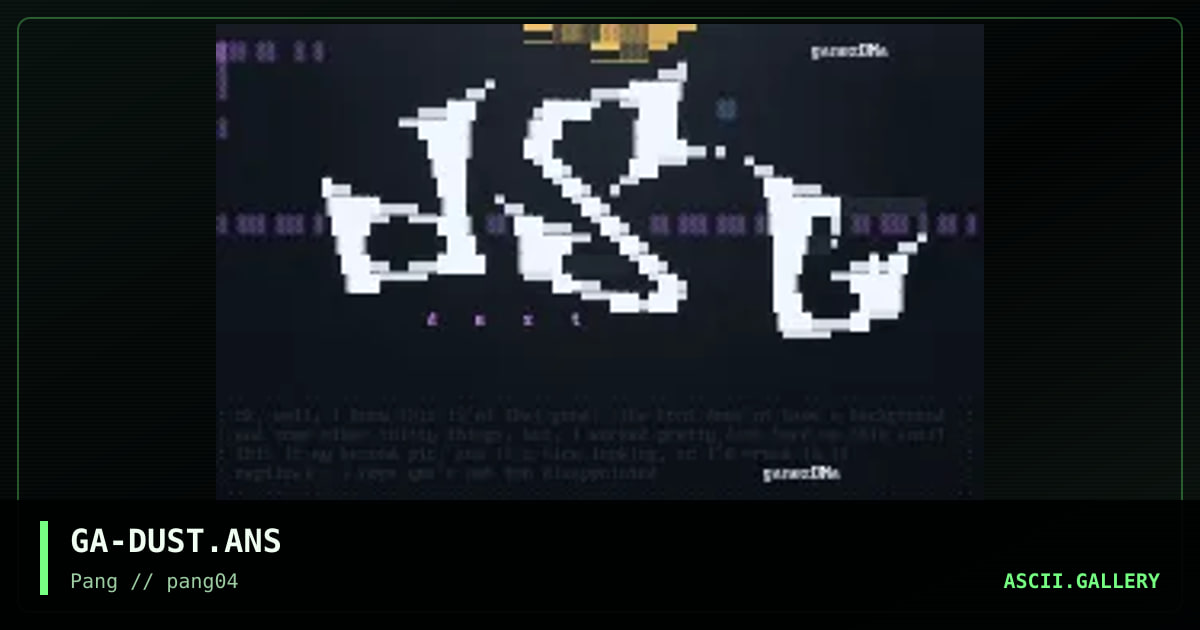 Dust, by ganeza, 1998