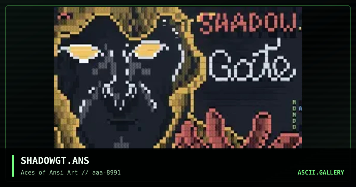 SHADOWGT.ANS, by mondoman, 1991