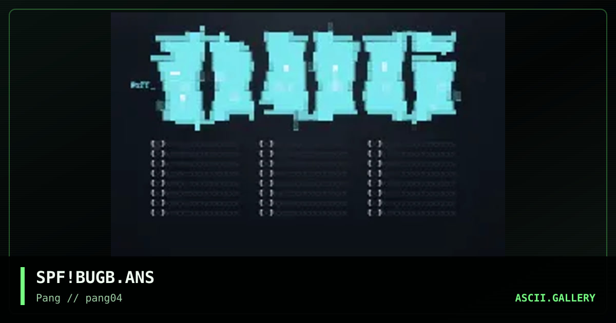 Bug, by spitfire, 1998