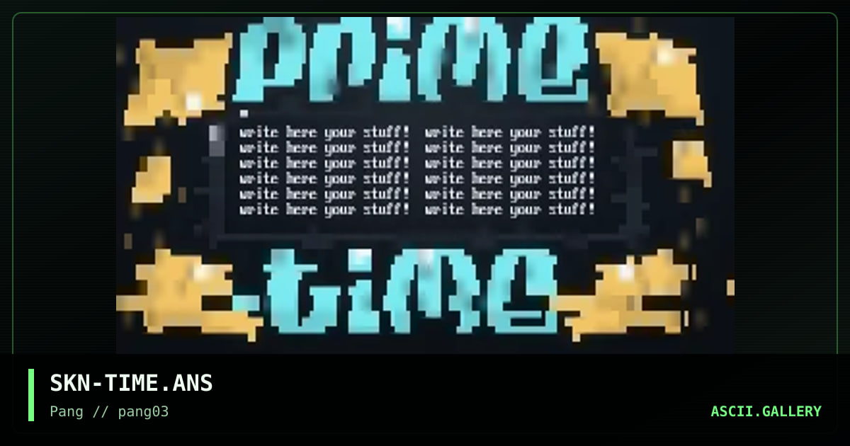 SKN-TIME.ANS, by skin 972, 1998