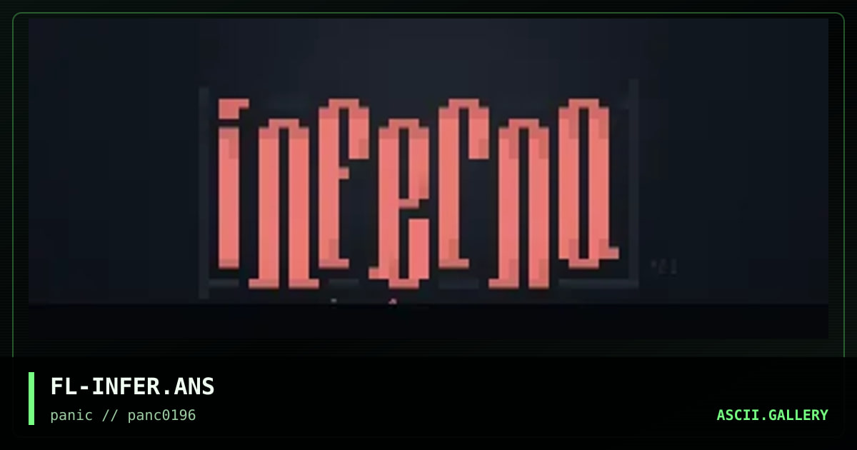 Inferno, by fluid, 1995