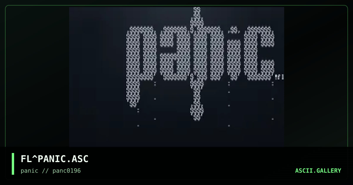 FL^PANIC.ASC, by untagged, 1995