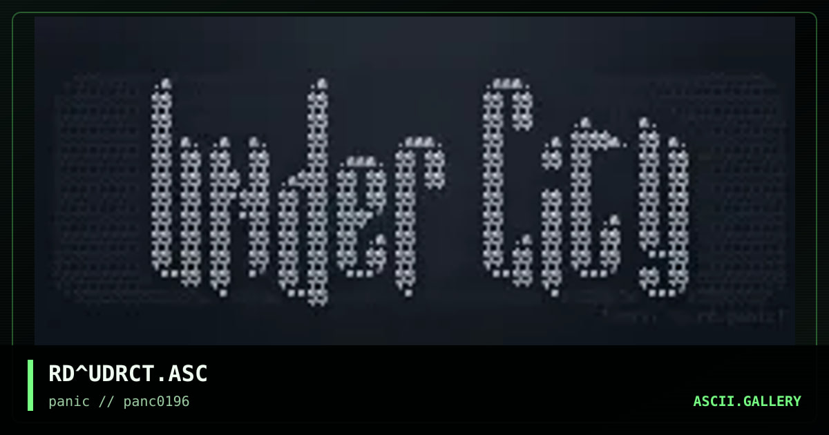 RD^UDRCT.ASC, by untagged, 1995