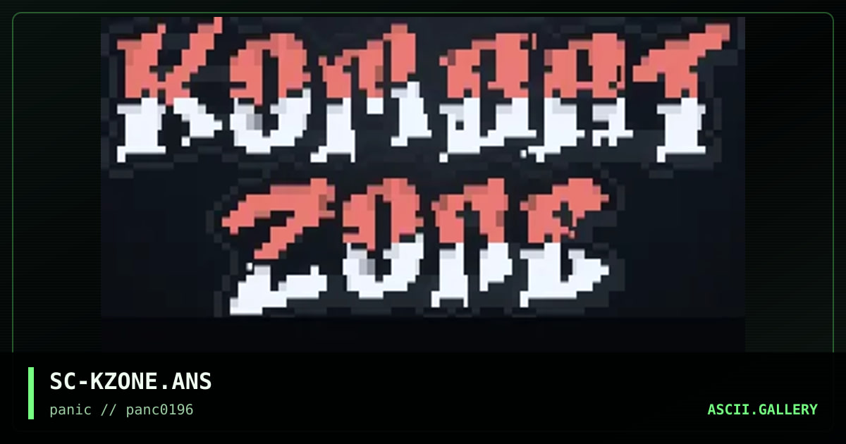 Kombat Zone!, by untagged, 1995