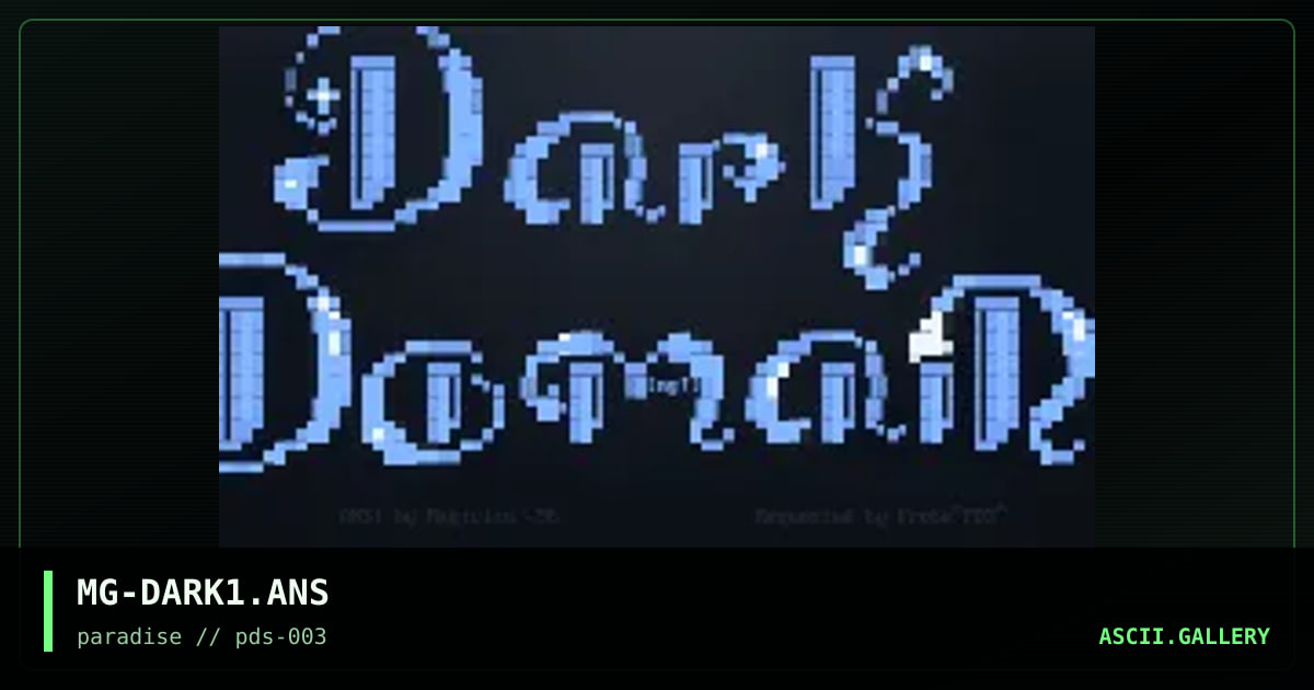 Dark Domain, by magician, 1996