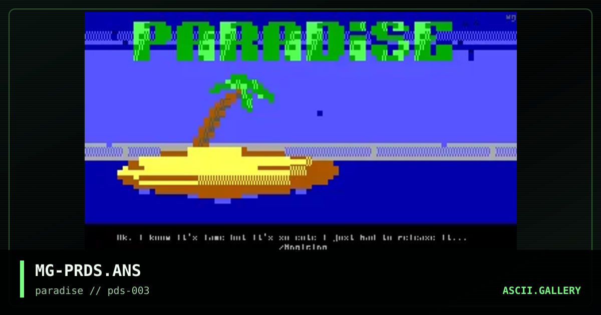 Paradise, by magician, 1996