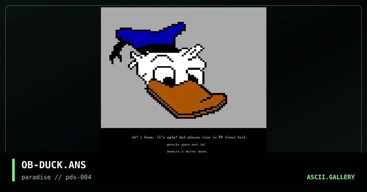 donald duck, by oddball, 1996