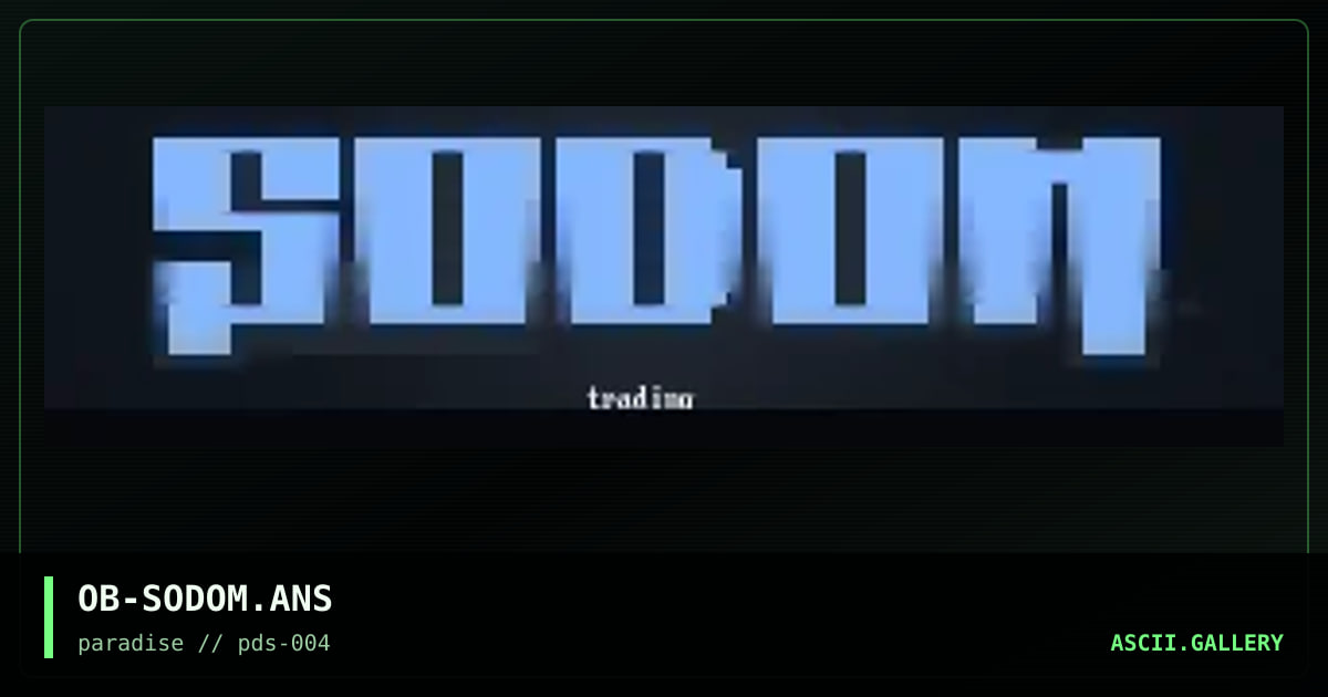 sodom logotype, by oddball, 1996