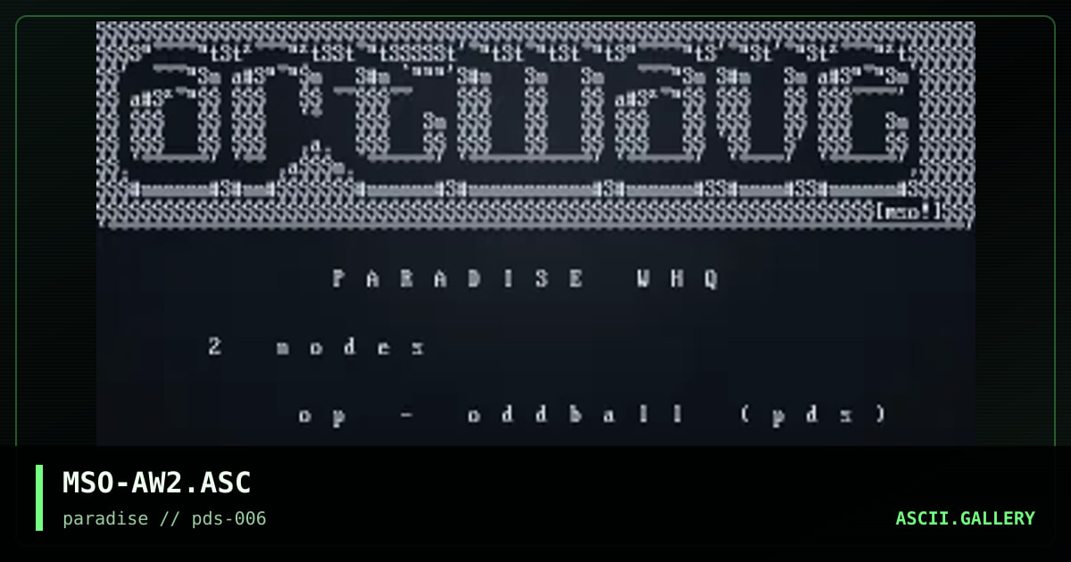 MSO-AW2.ASC, by mso, 1996