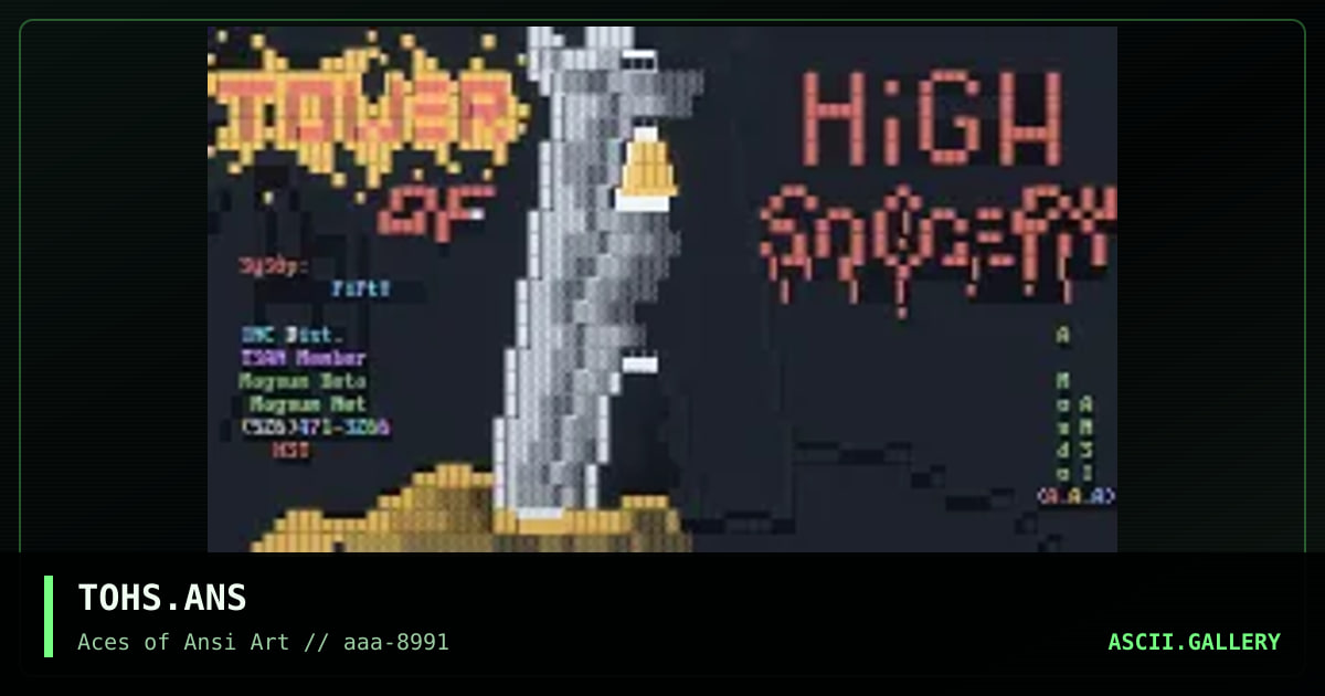 TOHS.ANS, by mondoman, 1991