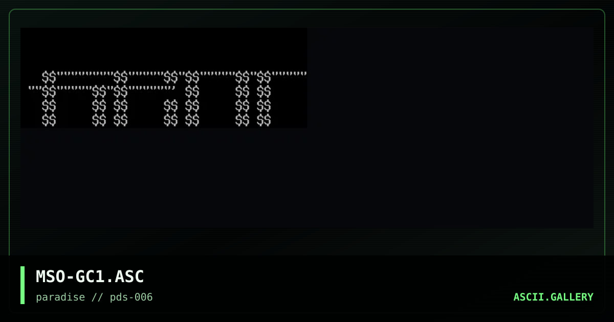 MSO-GC1.ASC, by mso, 1996