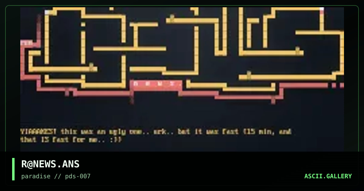 UGLY news-ansi.., by rumble, 1996