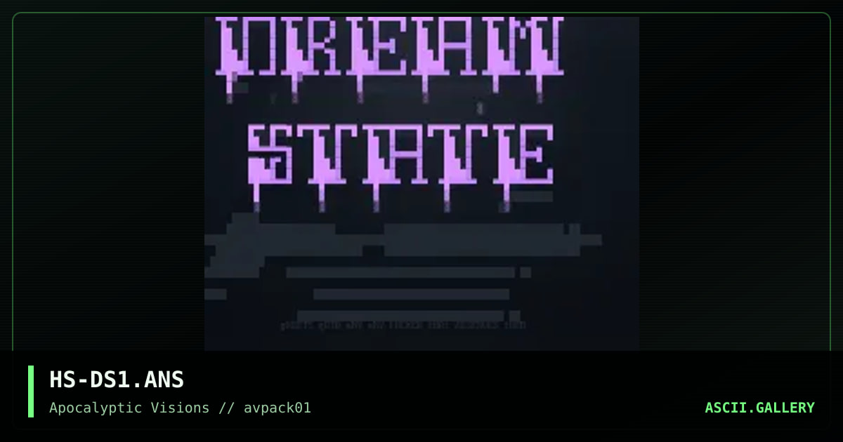 Dream State, by hellspawn, 1994