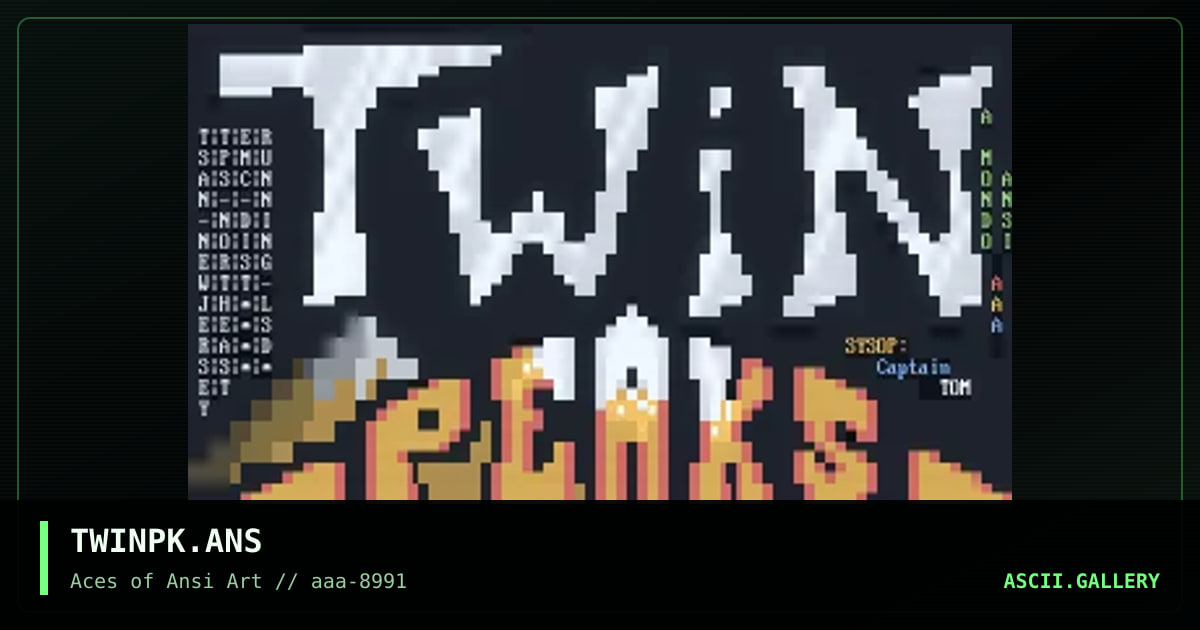 TWINPK.ANS, by mondoman, 1991