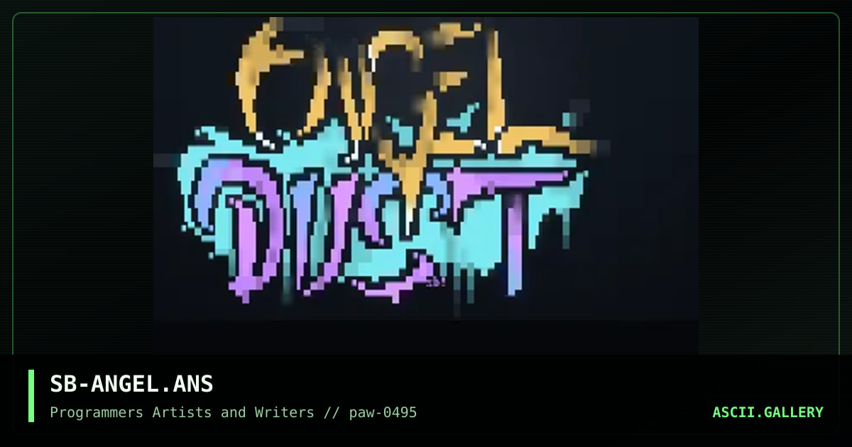 LOGO: Angel Dust, by silver blade, 1995