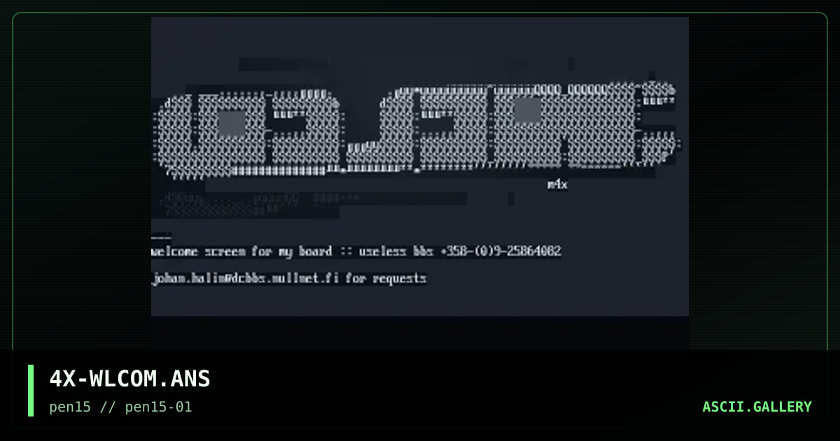welcome scREennZzxcv., by mov4x, 1998