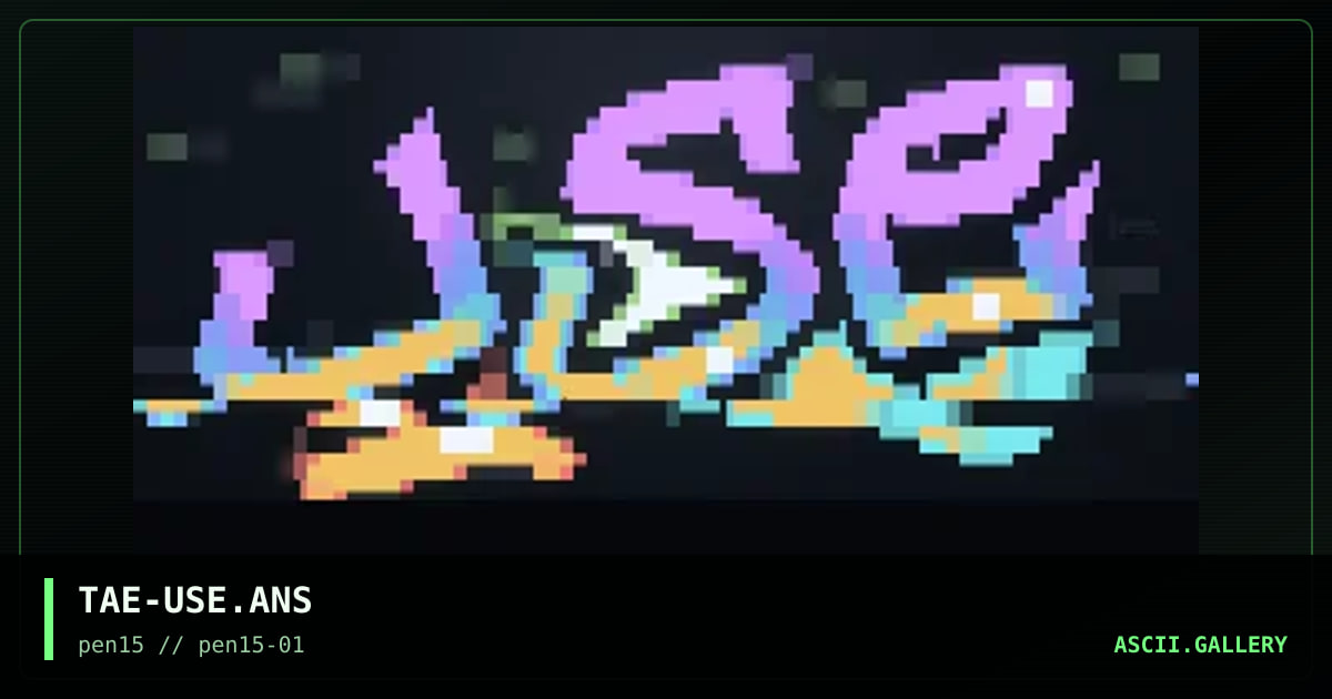 TAE-USE.ANS, by taevore, 1998