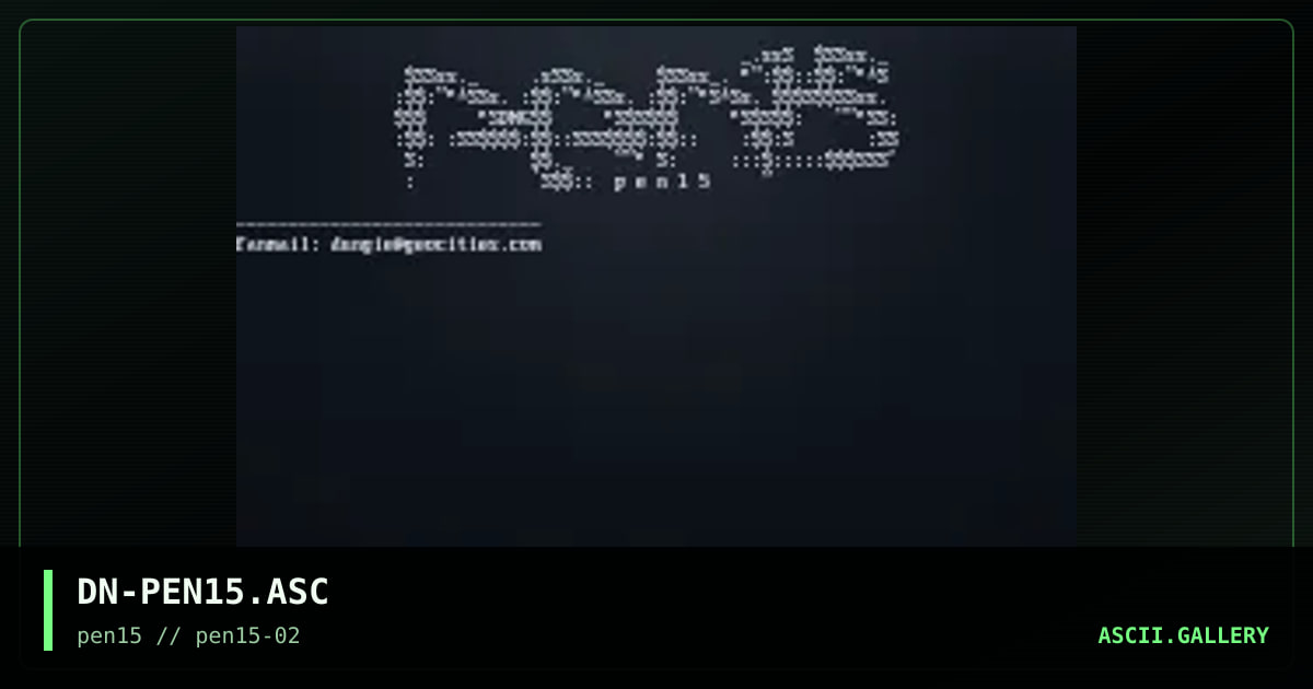 DN-PEN15.ASC, by dungie, 1998