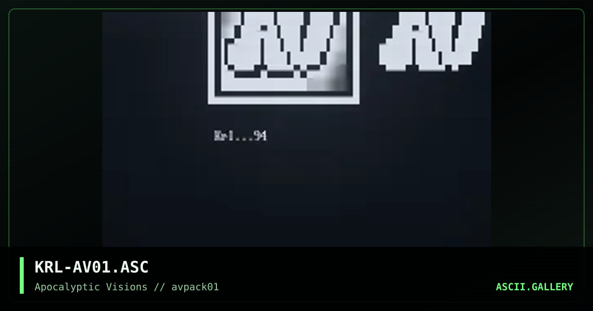 KRL-AV01.ASC, by mr krinkle, 1994