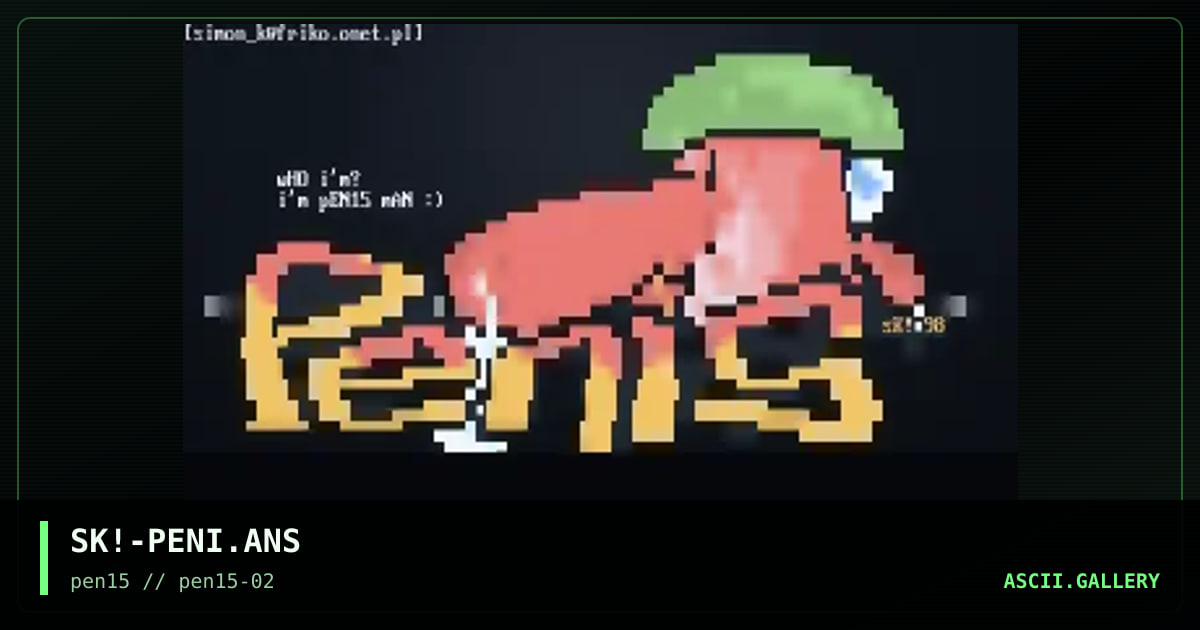 pENIS, by simonking, 1998