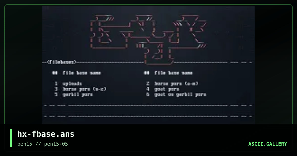 hx-fbase.ans, by haliphax, 2004