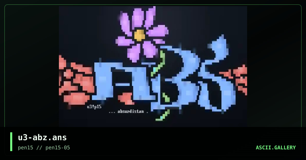 u3-abz.ans, by unseen fate, 2004